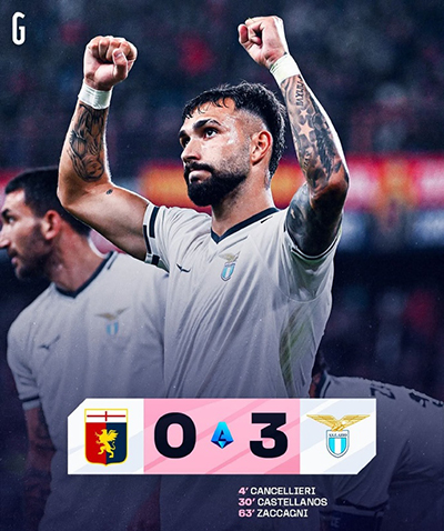 热那亚0-3拉齐奥