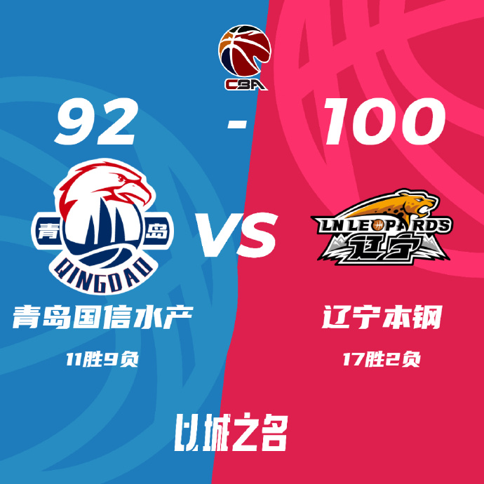 辽宁100-92力克青岛 赵继伟30+5+8 弗格21分 王睿泽22分