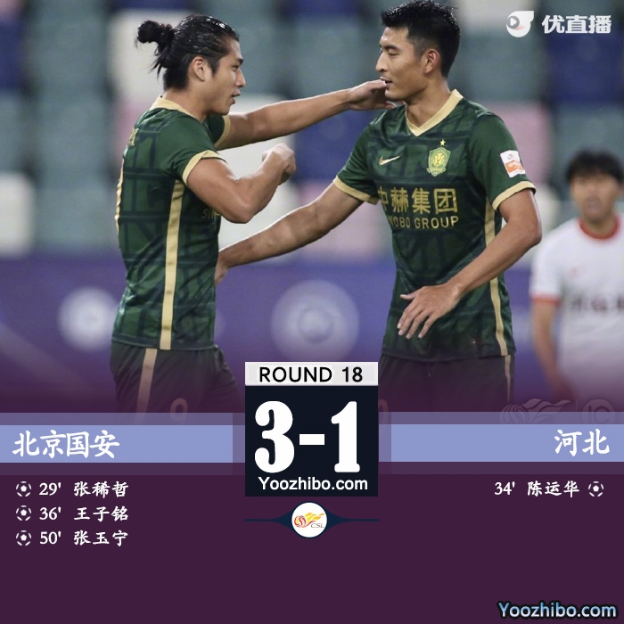 北京国安3-1河北