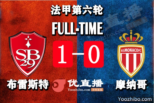 布雷斯特主场1-0摩纳哥