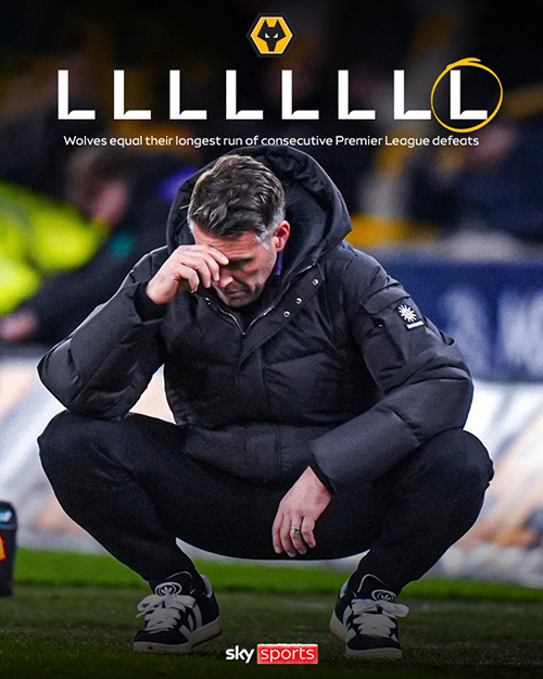 狼队“死亡赛程”来了：17轮仅2分垫底，下周两碰<a href=/zuqiude/manlian/ target=_blank class=infotextkey>曼联</a>+再踢枪手<a href=/zuqiude/liverpool/ target=_blank class=infotextkey>利物浦</a>