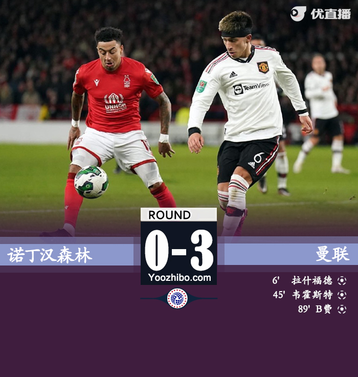 曼联3-0诺丁汉森林占得先机