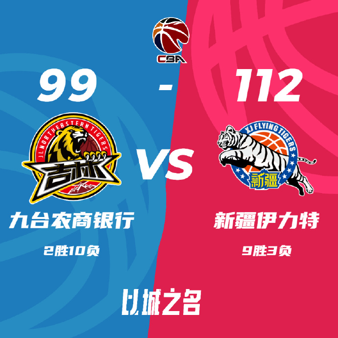 新疆112-99击退吉林 赵睿11+11 姜伟泽16+9