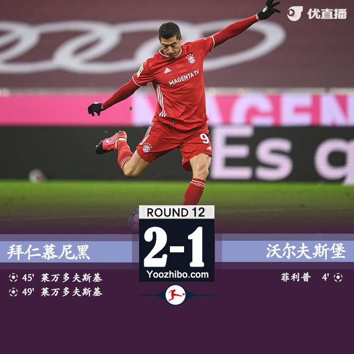 <a href=/zuqiude/bayern/ target=_blank class=infotextkey>拜仁</a>慕尼黑2-1沃尔夫斯堡